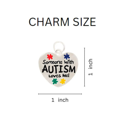 Someone With Autism Loves Me Hanging Charm