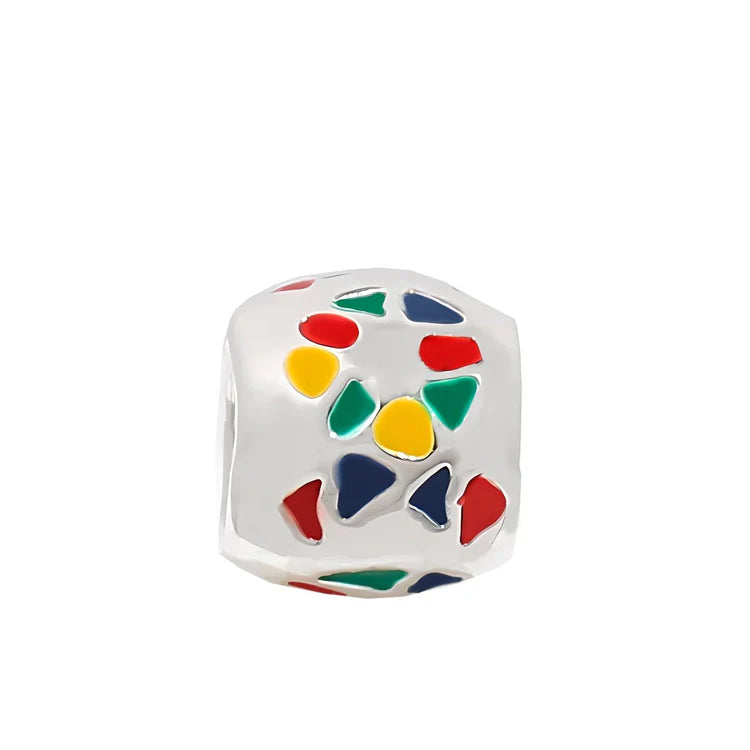 Autism Ribbon Barrel Charm
