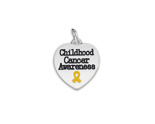 Childhood Cancer Awareness Heart Charm