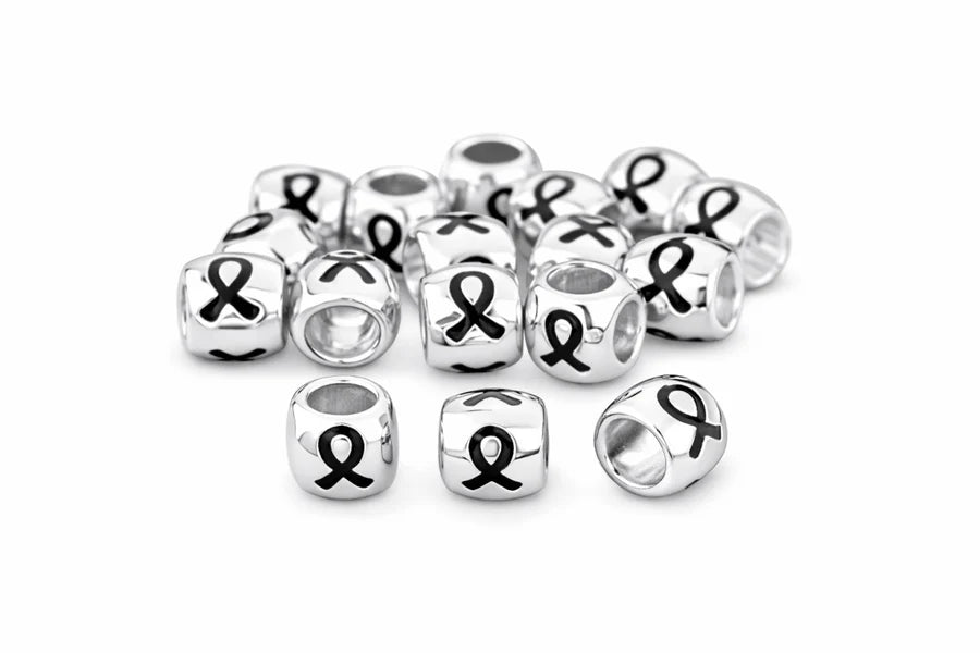 Black Ribbon Barrel Charm