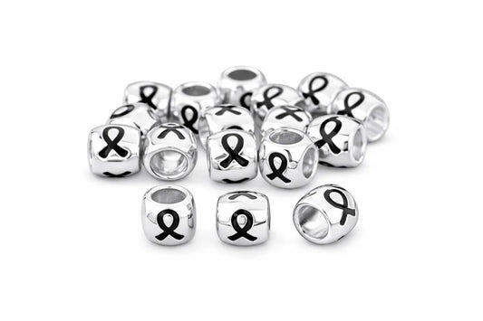 Black Ribbon Barrel Charm