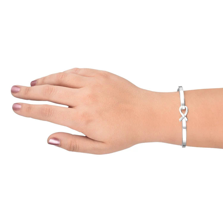 Elegant Awareness Ribbon Bracelet
