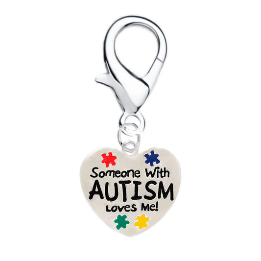 Someone With Autism Loves Me Hanging Charm