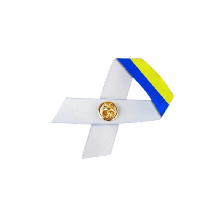 Satin Down Syndrome Ribbon Pin