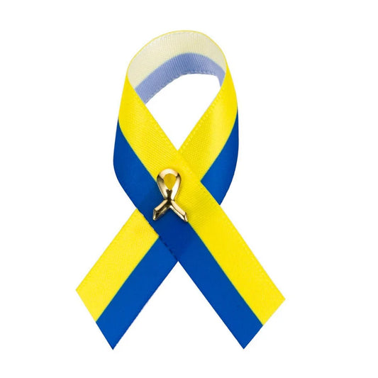 Satin Down Syndrome Ribbon Pin