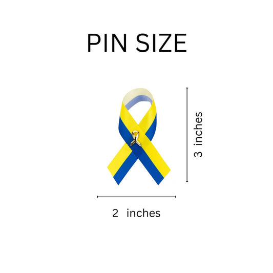 Satin Down Syndrome Ribbon Pin