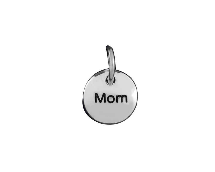 Silver Mom Circle Charm