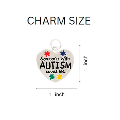 Someone With Autism Loves Me Hanging Charm