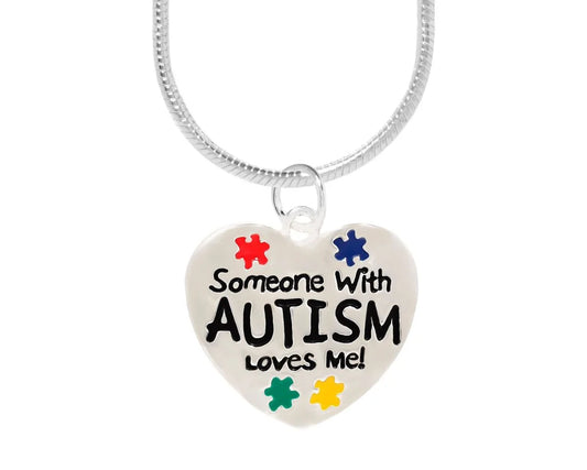 Someone With Autism Loves Me Necklace